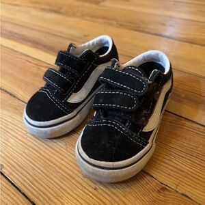 Vans Kids Black and White Sneakers